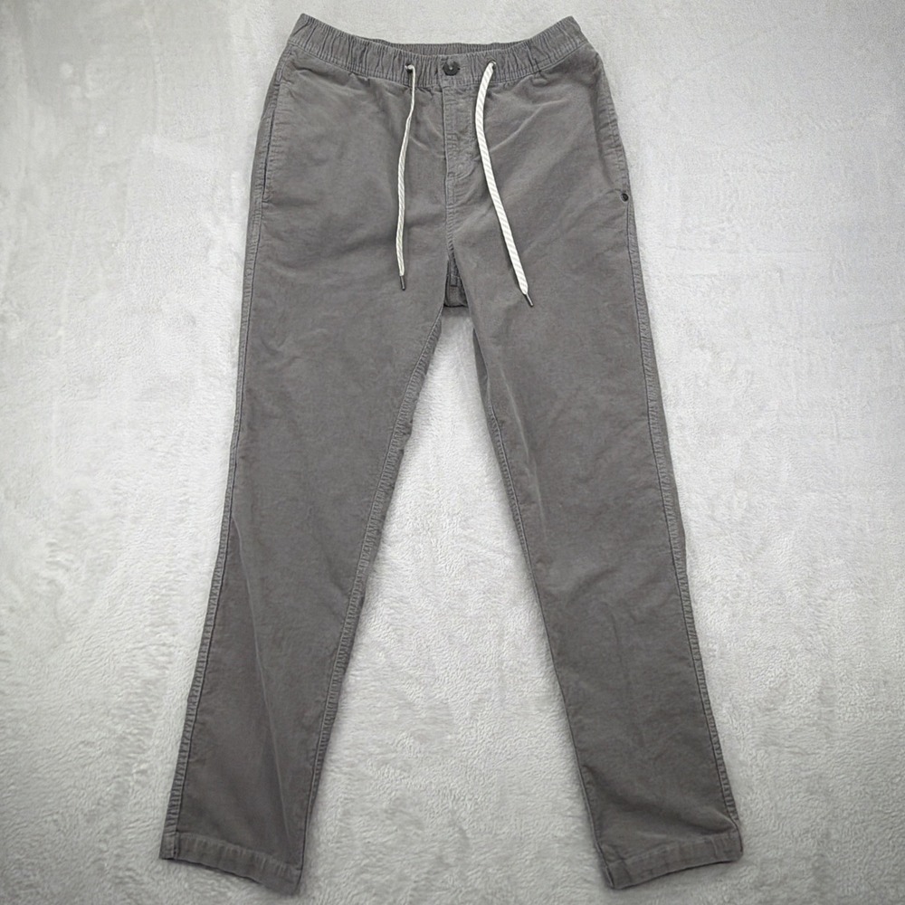 Vuori Optimist Pants Men's Medium M Smoked Gray Stretch Corduroy Travel Casual